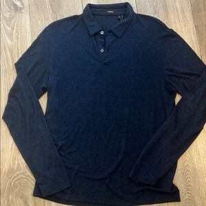 Theory Men's Dark Blue Polo Shirt